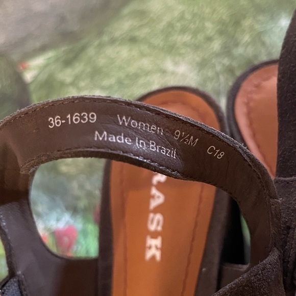 TRASK Tessa Platform Wedge Sandal, Grey, Size 9.5, NIB - Picture 12 of 15